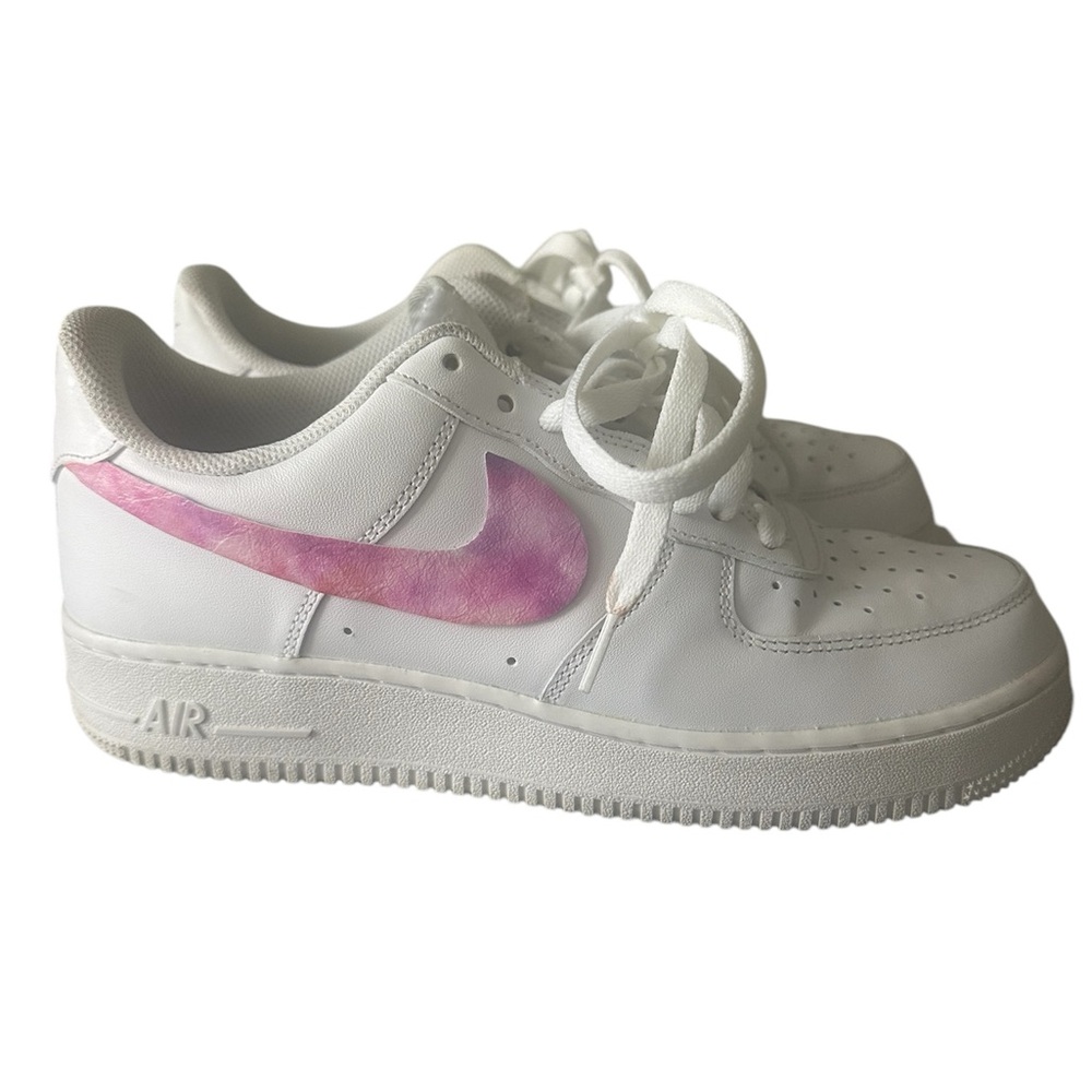 Men’s Nike White with tie dye checks(custom)